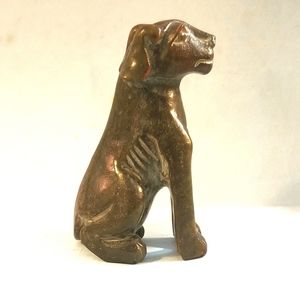 Antique Jade Dog Hand Carved